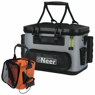 Neer バッカン 32L グレー 水汲みバケツ付き タックルボックス 1763(その他)