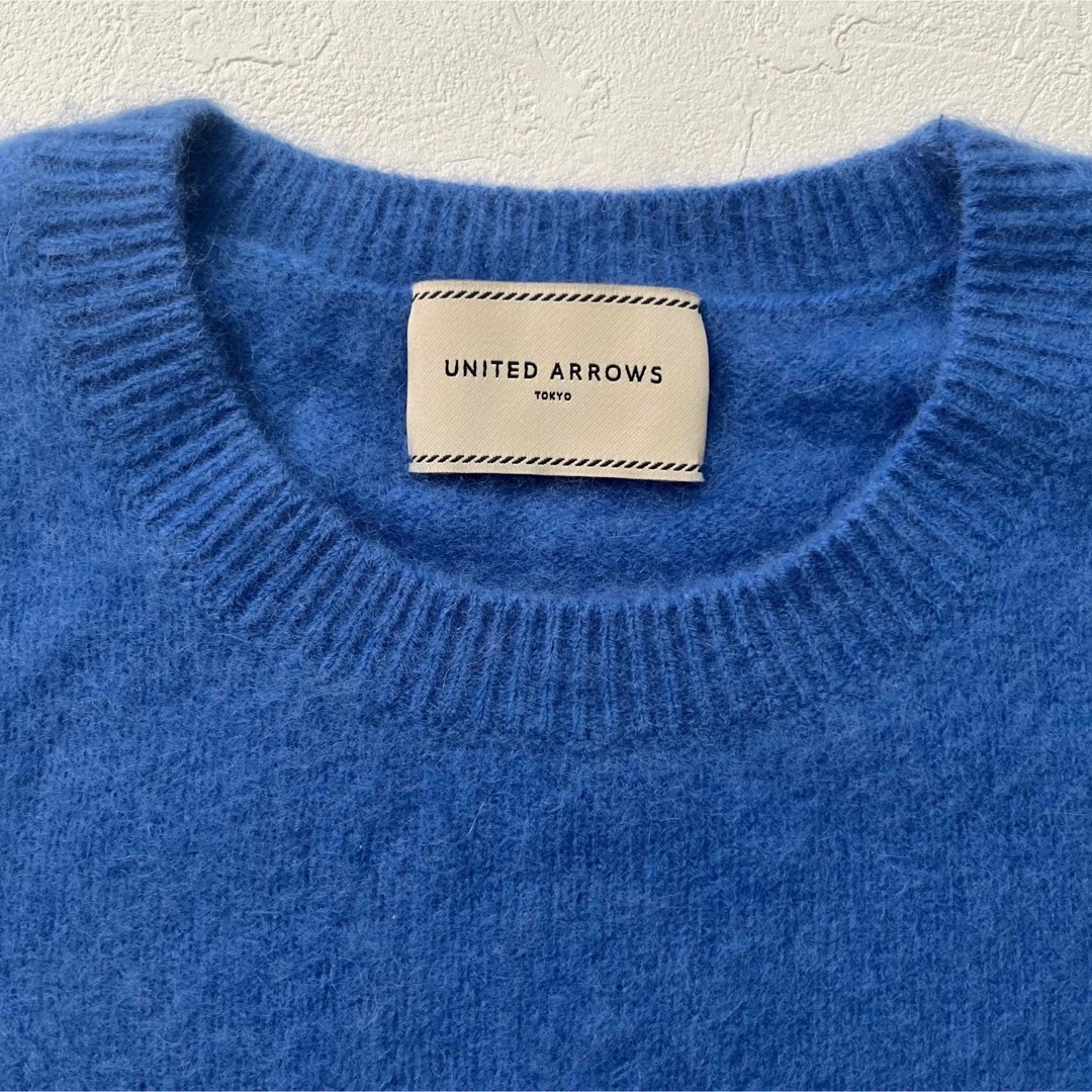 UNITED ARROWS(ユナイテッドアローズ)のUNITED ARROWS カシミヤ混 ラクーン クルーネックニット レディースのトップス(ニット/セーター)の商品写真