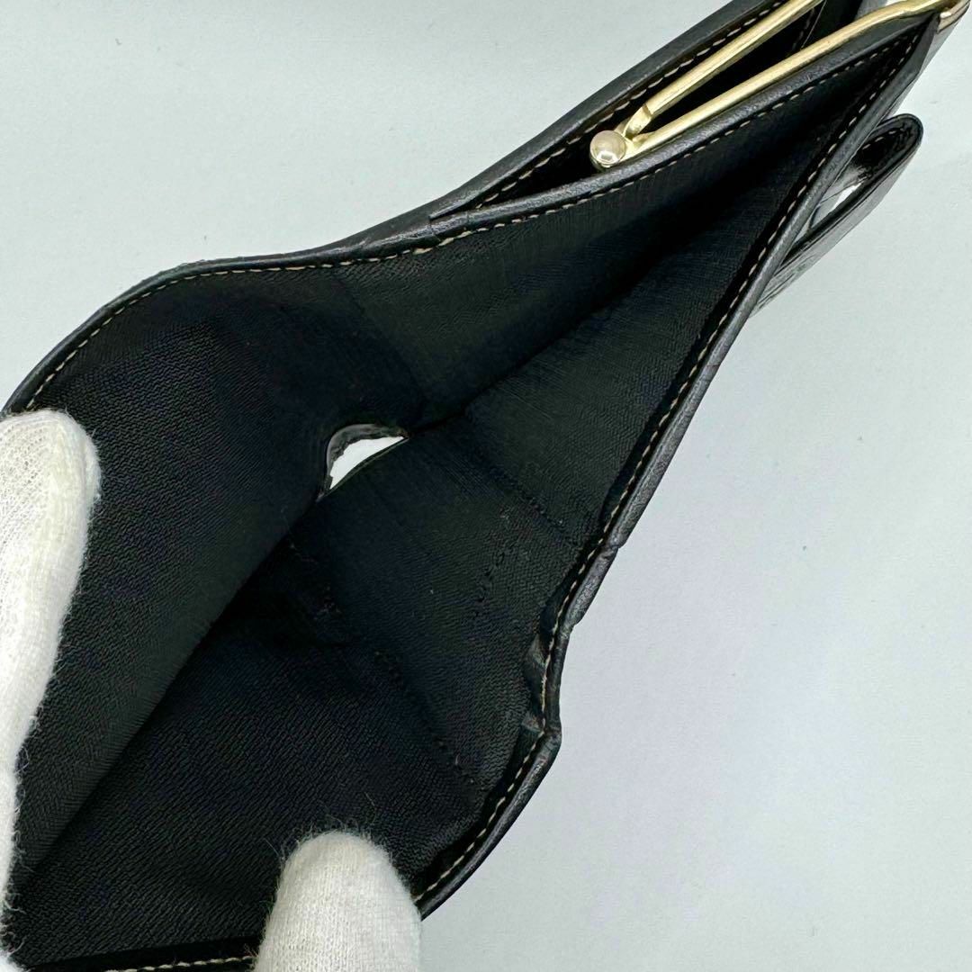 FENDI(フェンディ)の【極美品】FENDI フェンディ 二つ折り財布 がま口 ペカン PVC レザー レディースのファッション小物(財布)の商品写真