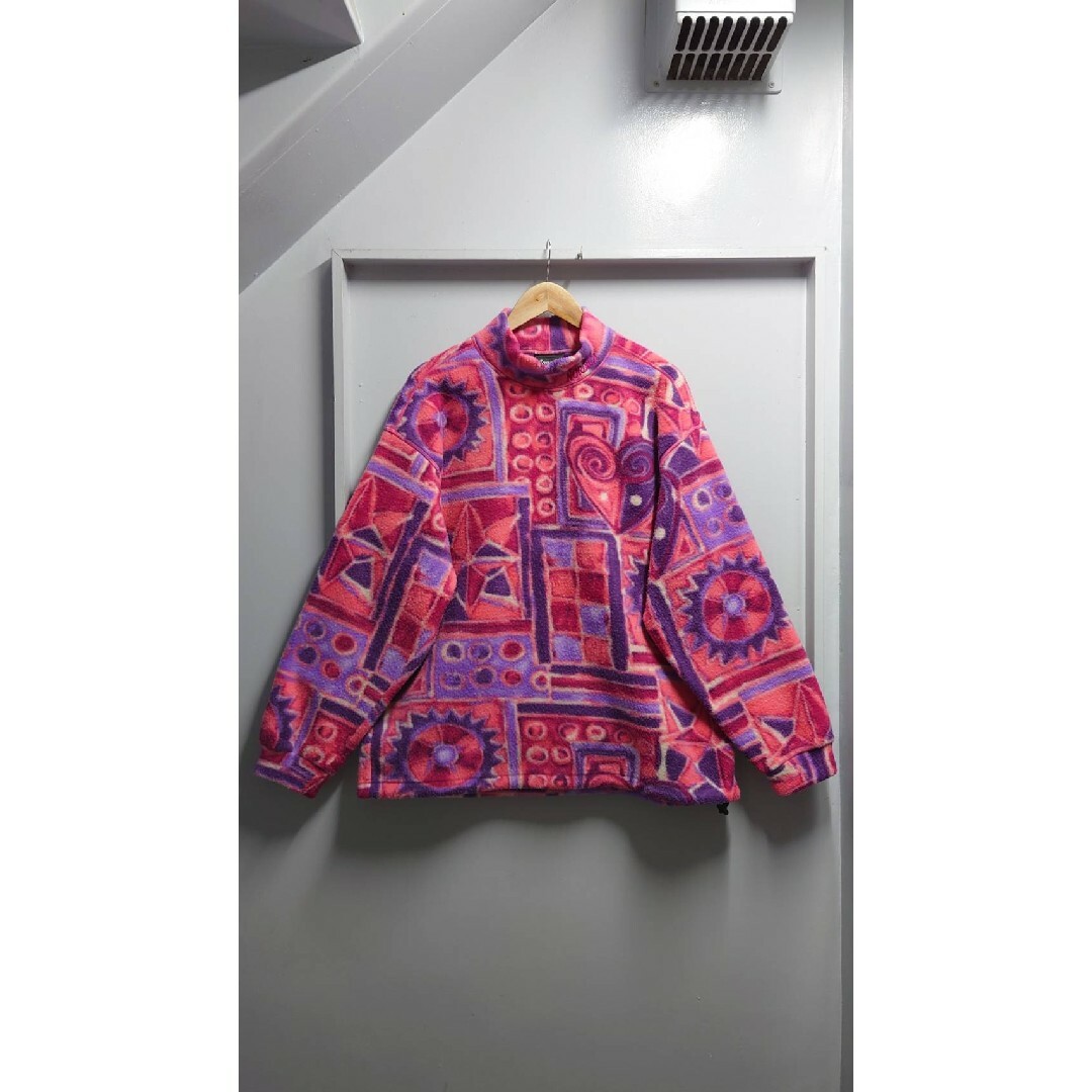 NORDICA(ノルディカ)の80-90’s NORDICA SPORTSWEAR 総柄 フリース ジャケット メンズのジャケット/アウター(その他)の商品写真