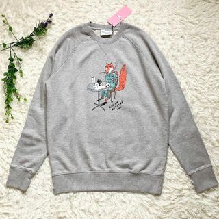 メゾンキツネ(MAISON KITSUNE')の【タグ付き未使用品】メゾンキツネ　コーヒーフォックス　スウェット　トレーナー(トレーナー/スウェット)