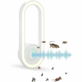 超音波式害虫駆除器 ネズミ駆除 蚊取り器 虫除け器 蚊除け 静音(ノーカラージャケット)