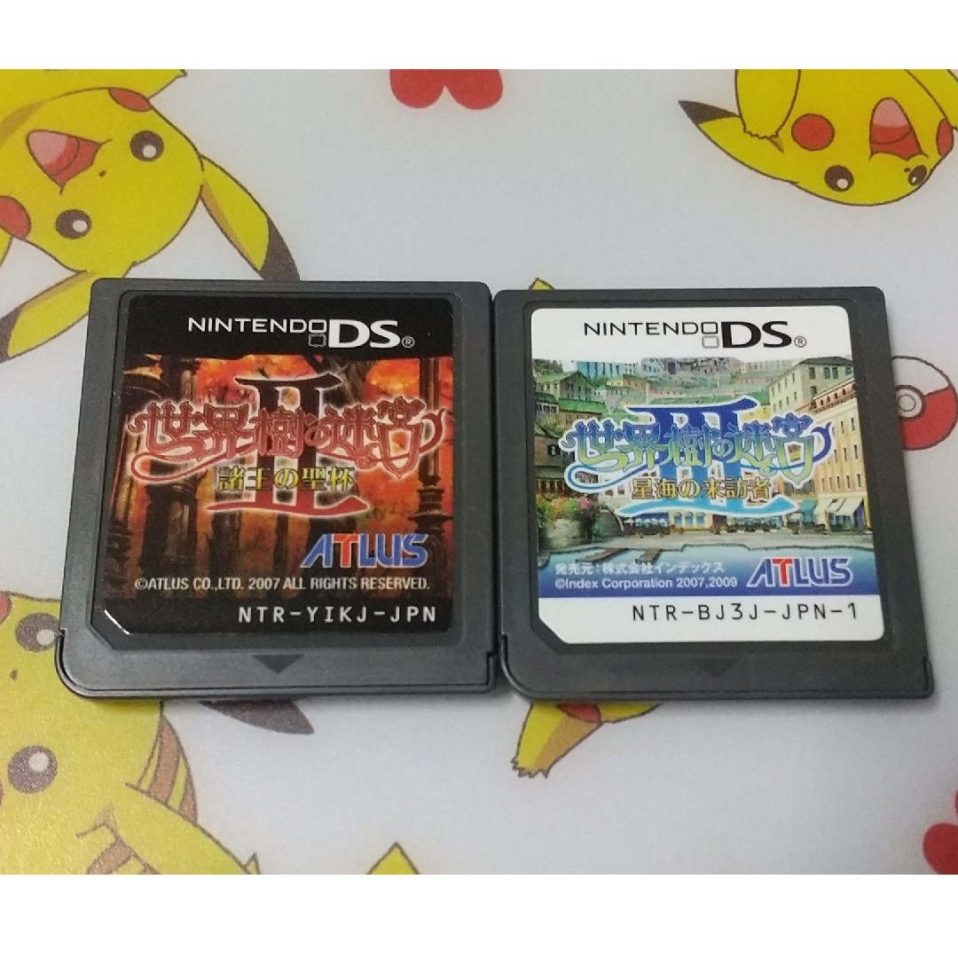 ニンテンドーDS(ニンテンドーDS)のDS 世界樹の迷宮II 諸王の聖杯 + 世界樹の迷宮III 星海の来訪者 セット エンタメ/ホビーのゲームソフト/ゲーム機本体(携帯用ゲームソフト)の商品写真