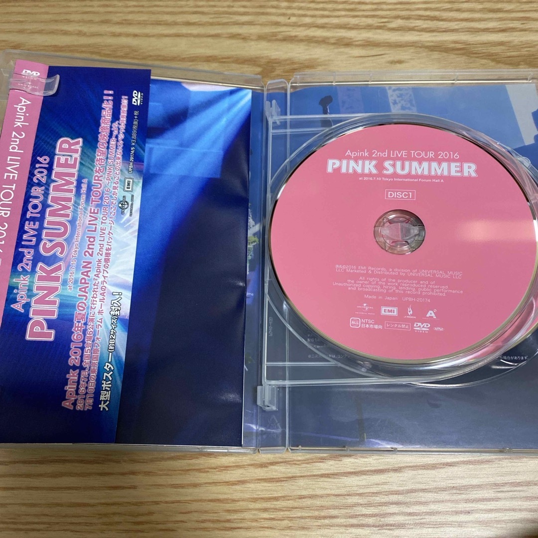 Apink　2nd　LIVE　TOUR　2016「PINK　SUMMER」at　 エンタメ/ホビーのDVD/ブルーレイ(韓国/アジア映画)の商品写真