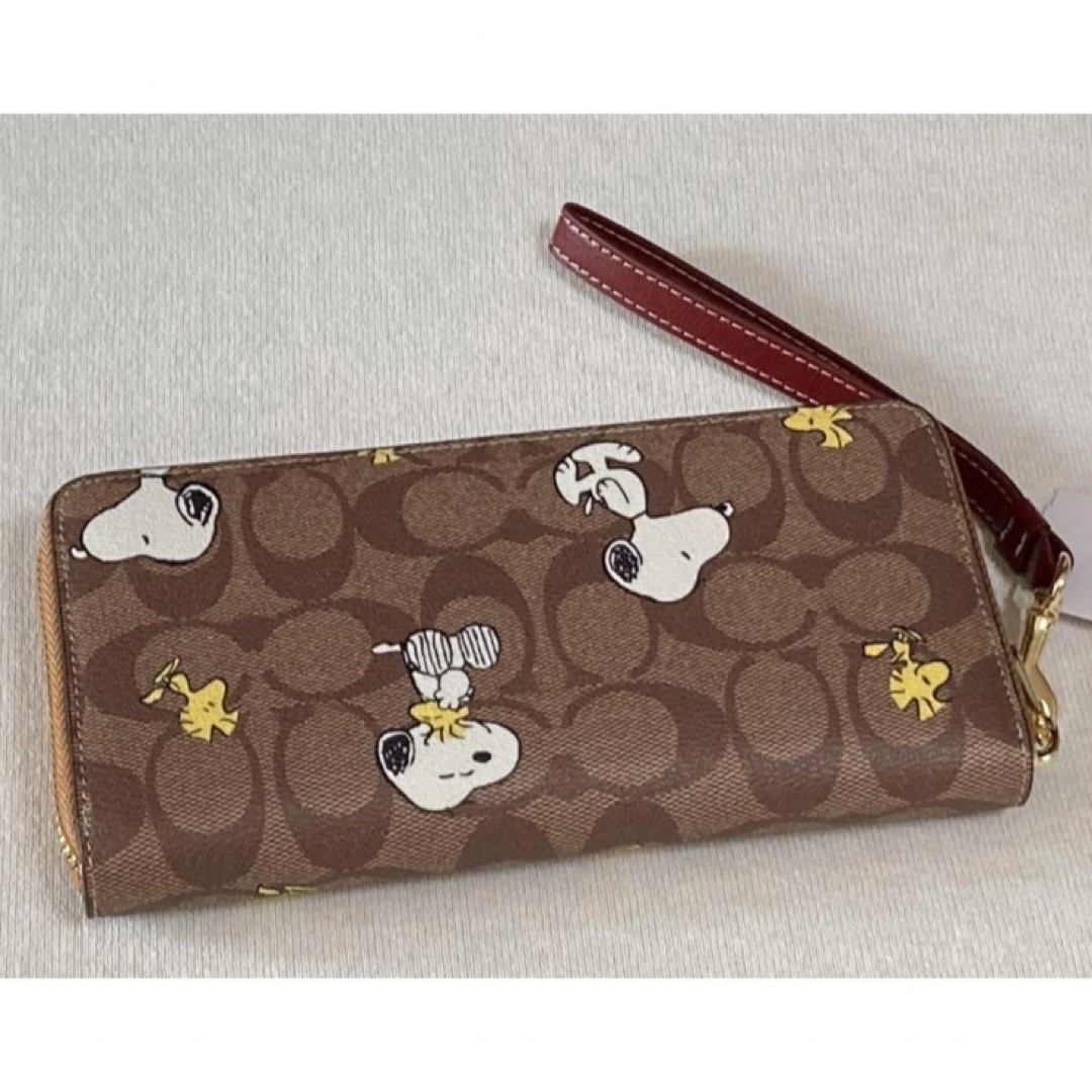 COACH(コーチ)のCOACH コーチ　長財布　SNOOPY スヌーピー　シグネチャー　ブラウン レディースのファッション小物(財布)の商品写真