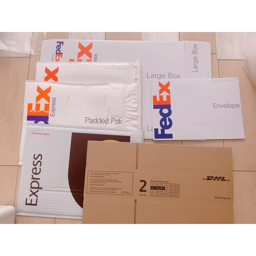 FedEx DHL UPS 梱包材 インテリア/住まい/日用品のオフィス用品(ラッピング/包装)の商品写真