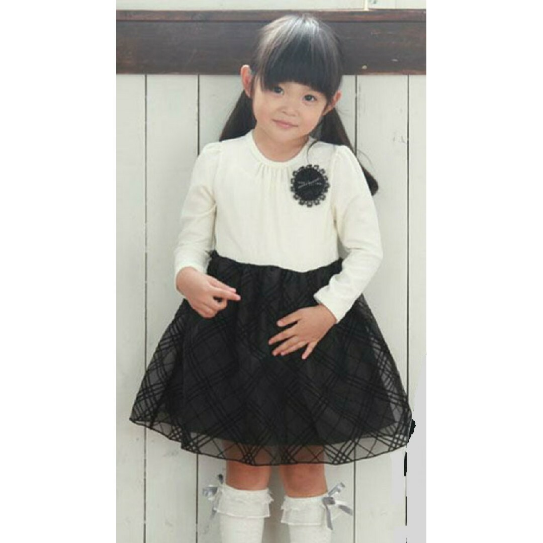 子供服 フォーマル セレモニー ワンピース 95 キッズ/ベビー/マタニティのキッズ服女の子用(90cm~)(ドレス/フォーマル)の商品写真