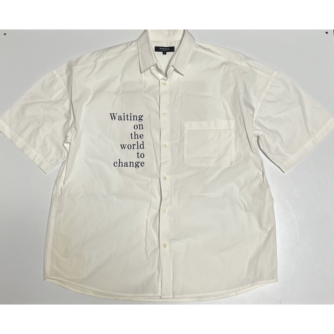 AEON(イオン)のDoublefocus ダブルフォーカス　半袖　シャツ　ロゴ　プリント　Lサイズ メンズのトップス(シャツ)の商品写真