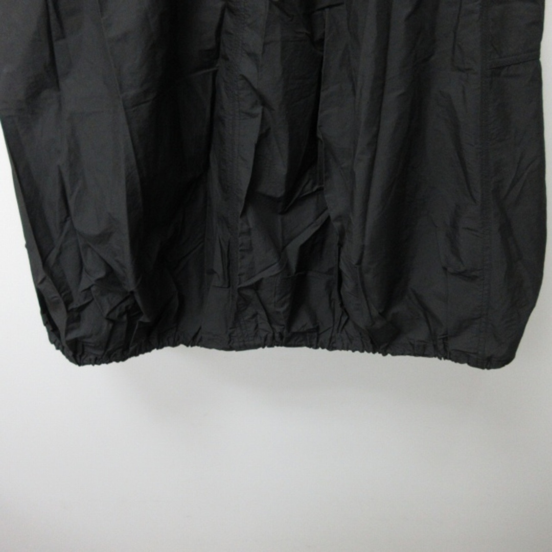 HIROKO KOSHINO(ヒロココシノ)のヒロココシノ ナイロンスカート  ひざ丈 素地切替 黒 40 約M IBO46 レディースのスカート(ひざ丈スカート)の商品写真