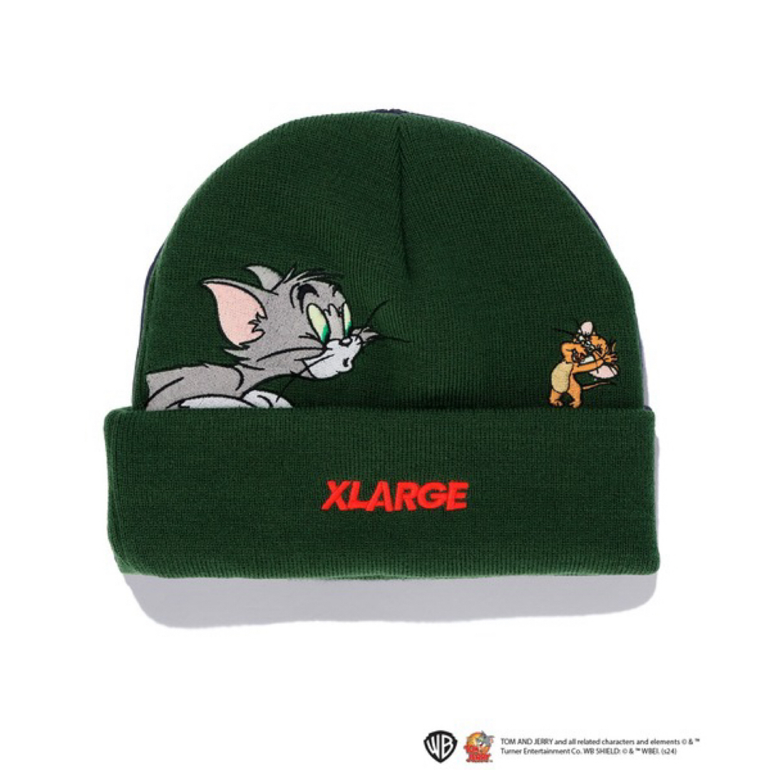 XLARGE x TOM AND JERRY CUFF BEANIEVARSITY