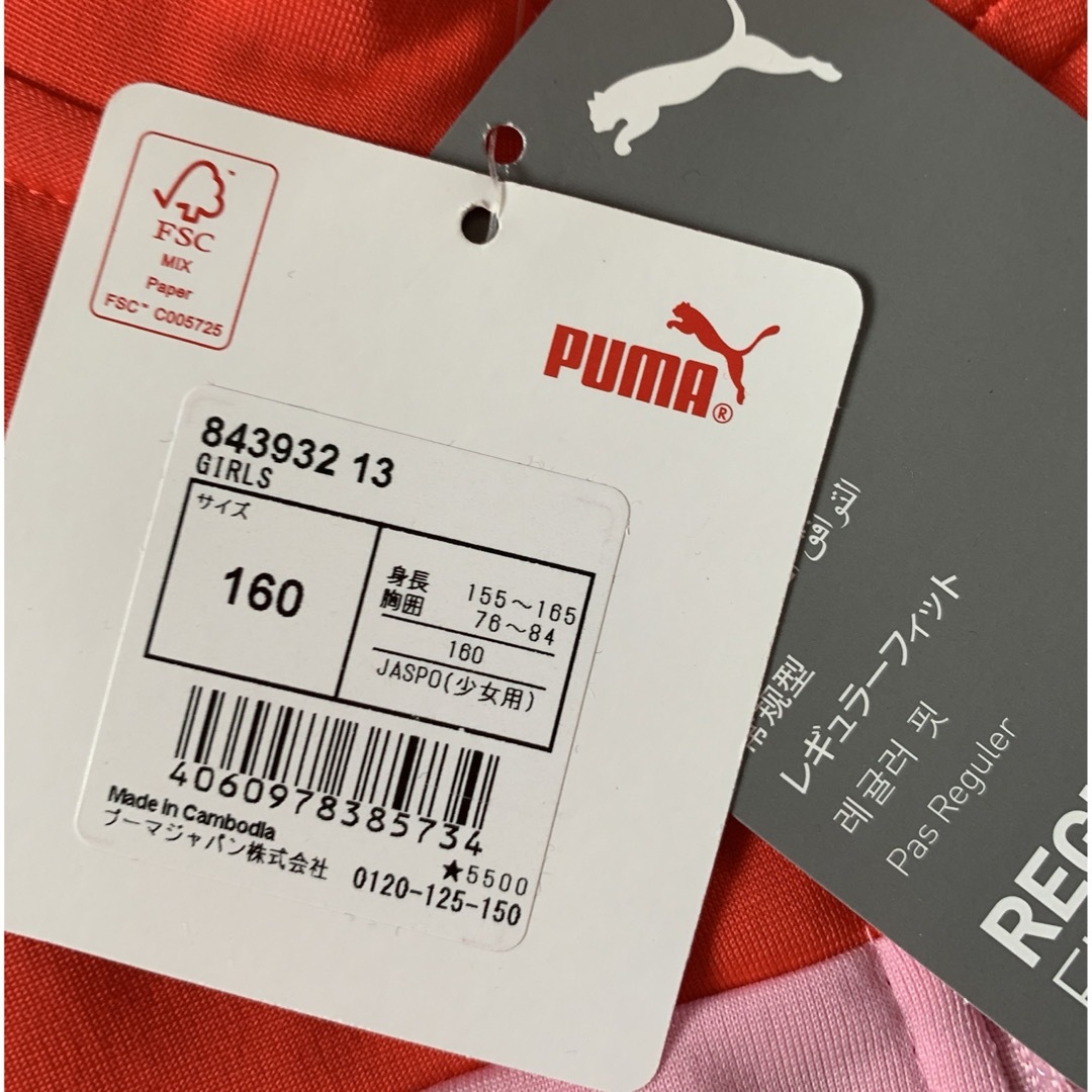 PUMA(プーマ)のプーマ   ジャージ　上下セット　キッズ　160 キッズ/ベビー/マタニティのキッズ服女の子用(90cm~)(その他)の商品写真