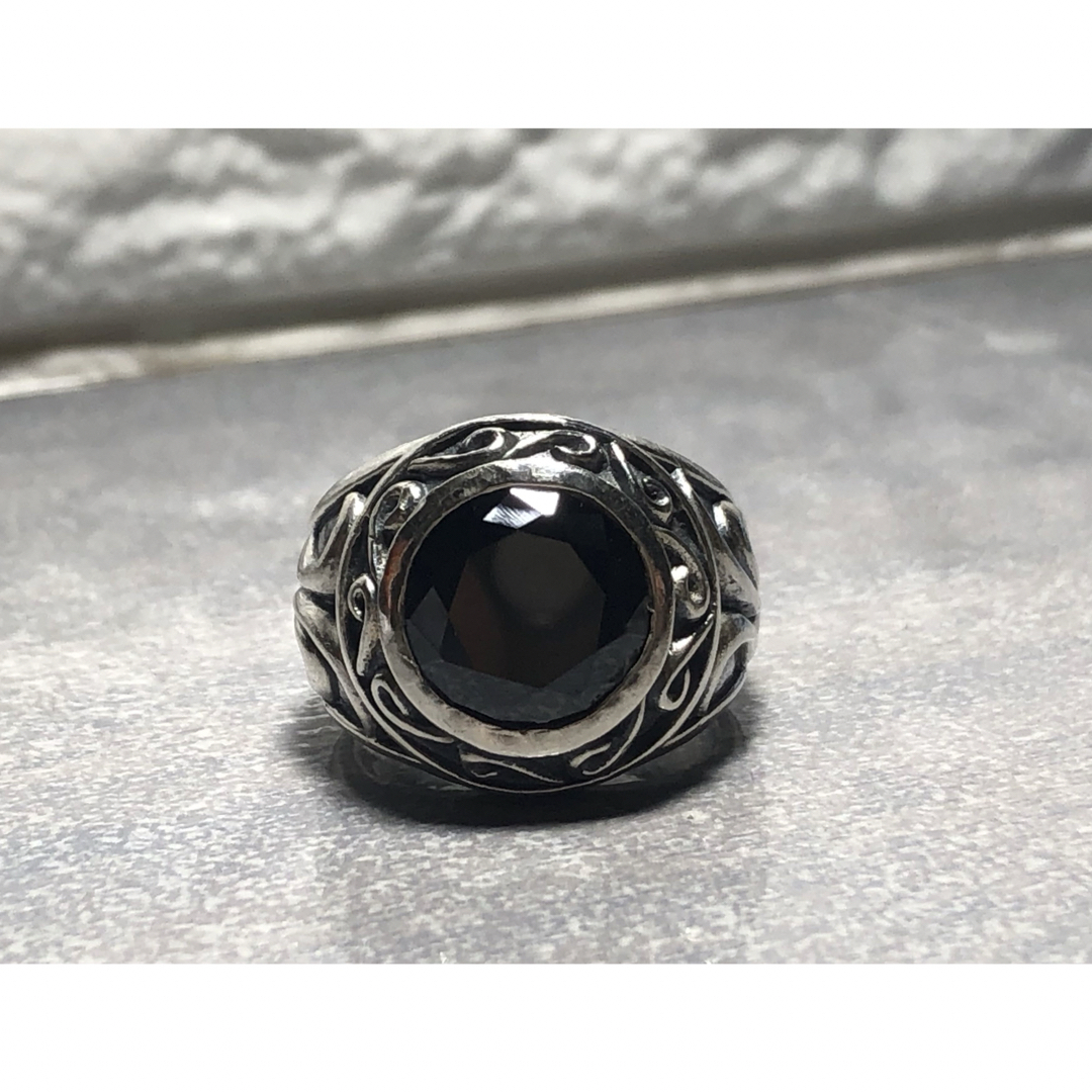 シルバーアクセサリー　ストーン　リング　指輪　silver 925 リング メンズのアクセサリー(リング(指輪))の商品写真