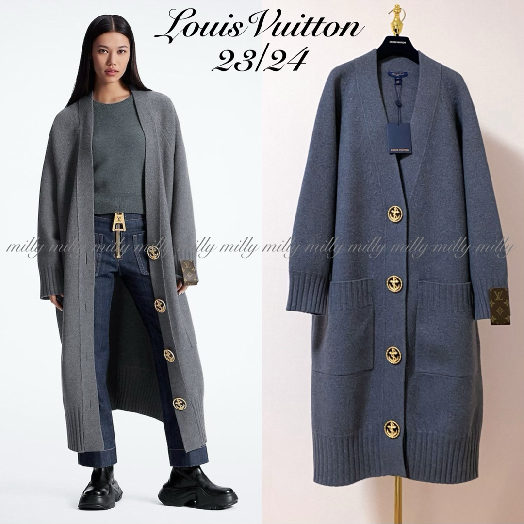 LOUIS VUITTON(ルイヴィトン)のご成約✴︎新品タグ【LOUIS VUITTON】2023-24ロングカーディガン レディースのトップス(カーディガン)の商品写真