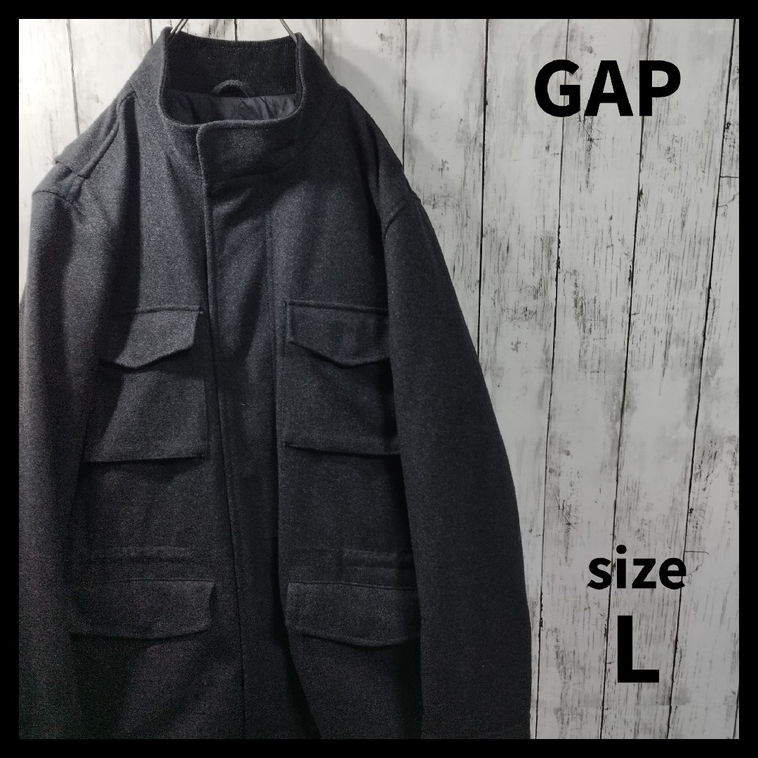 GAP(ギャップ)の【GAP】Oversize Melton Jacket　D136 メンズのジャケット/アウター(ブルゾン)の商品写真