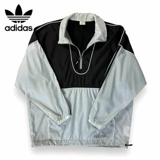 アディダス(adidas)の【美品】アディダス オリジナル ナイロンプルオーバージャケット白タグ 90s L(ジャージ)