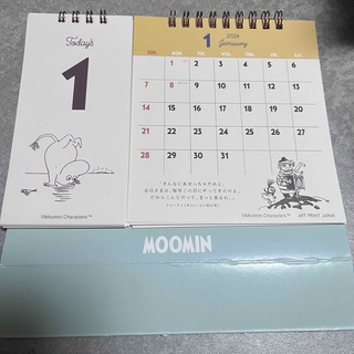 ムーミン(MOOMIN)のムーミン 日めくり＆スケジュール 卓上カレンダー 2024(カレンダー/スケジュール)