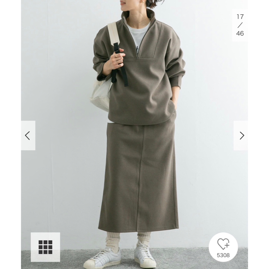 新品タグ付き☆DOORS  add fabrics イージースカート ロング