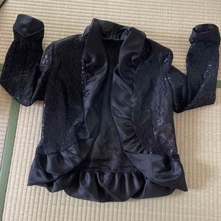 ユミカツラ(YUMI KATSURA)のジャケット　スパンコール　ブラック　パーティドレス　正装　yumikatsura(ミディアムドレス)