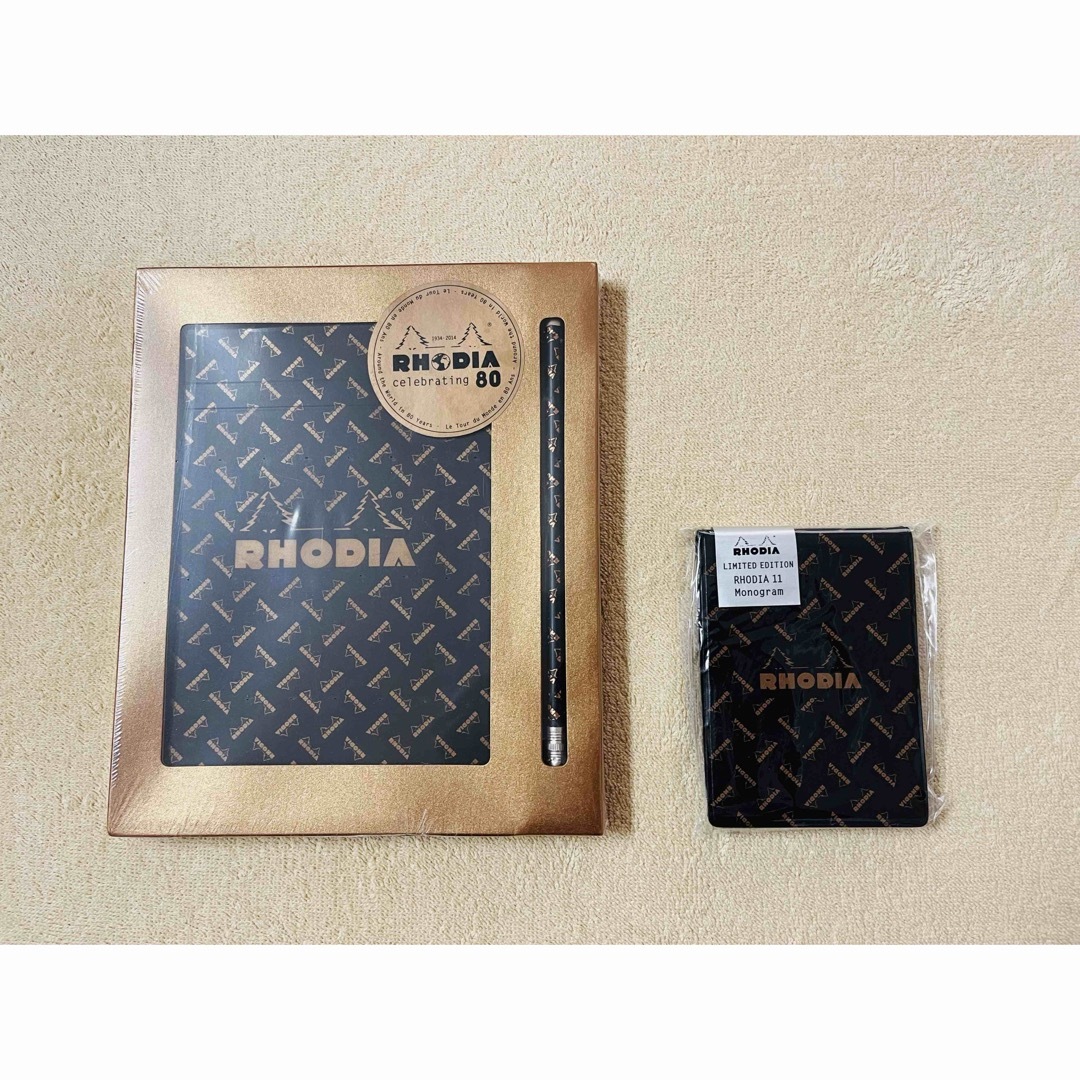 RHODIA(ロディア)のRHODIA限定品ノート&ペンセットとメモパッド インテリア/住まい/日用品の文房具(ノート/メモ帳/ふせん)の商品写真