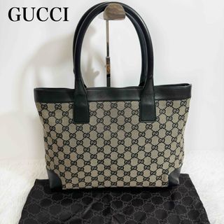 グッチ(Gucci)の美品✨GUCCI グッチ　GG柄　キャンバス×レザー　トートバッグ　ショルダー(トートバッグ)