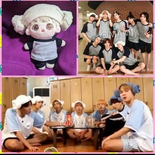 ボウダンショウネンダン(防弾少年団(BTS))の♥️15cm  ぬいぐるみ チムジルバン③セット ♥ BTS SKZOO お風呂(ぬいぐるみ)