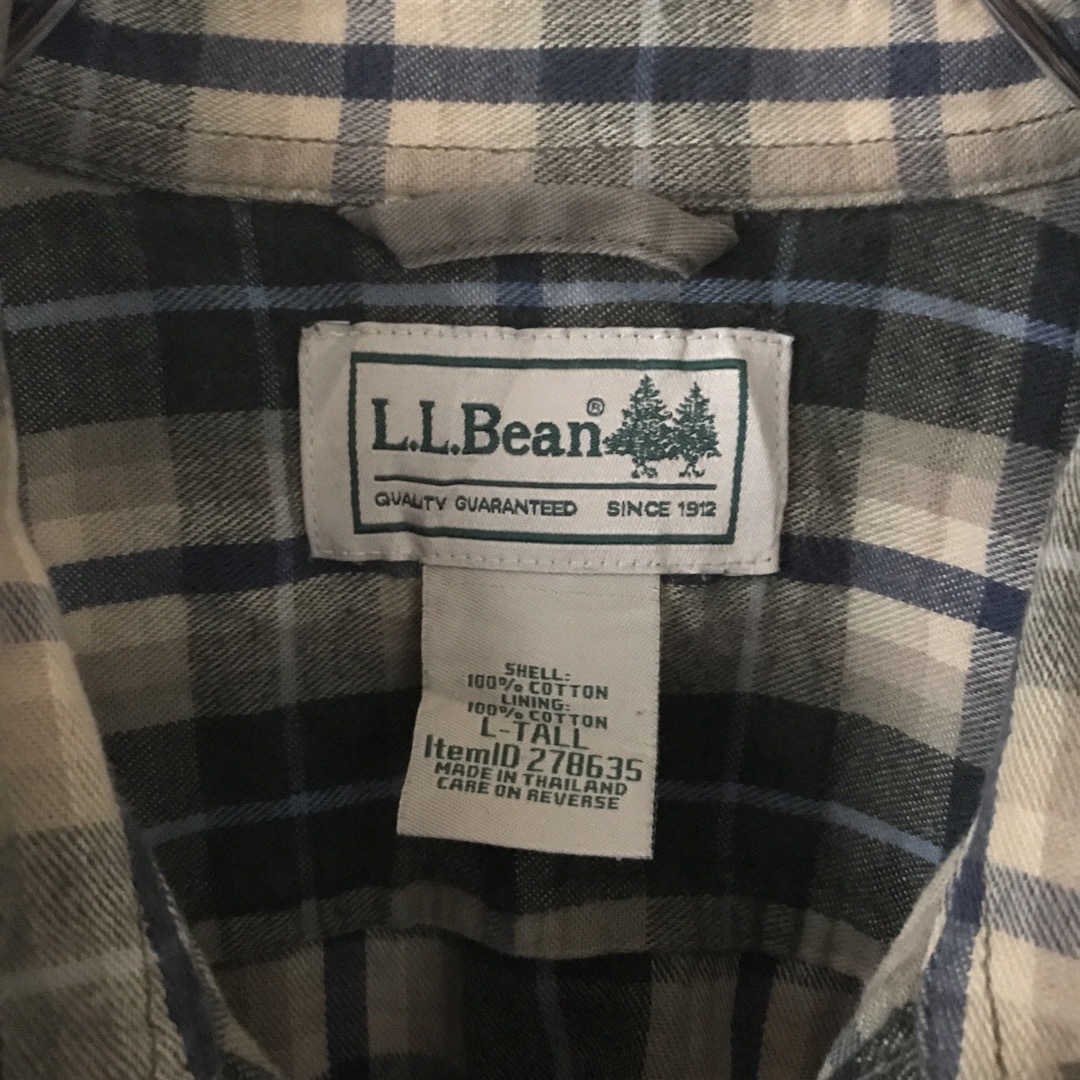 L.L.Bean(エルエルビーン)のエルエルビーン★フランネル裏地ハリケーンワークシャツ★ビッグサイズ★USA XL メンズのトップス(シャツ)の商品写真