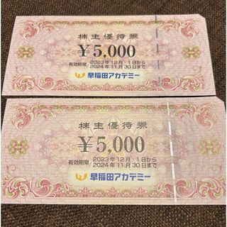 早稲田アカデミー 株主優待券【即日発送】(その他)