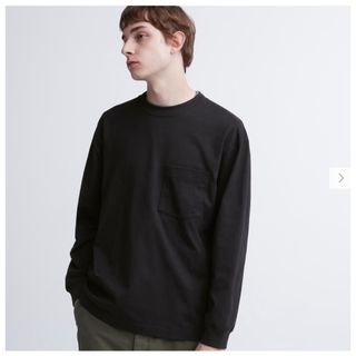 ユニクロ(UNIQLO)のUNIQLO ユニクロ ウォッシュコットンクルーネックTシャツ 長袖(Tシャツ/カットソー(七分/長袖))