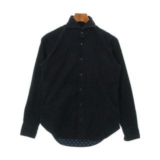 バーニーズニューヨーク(BARNEYS NEW YORK)のBARNEYS NEWYORK カジュアルシャツ S 紺xエンジ(ドット) 【古着】【中古】(シャツ)