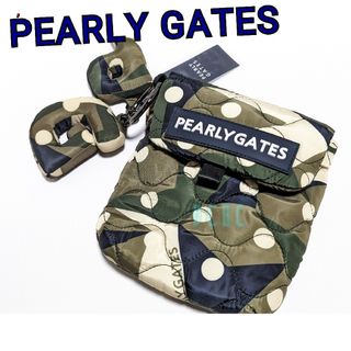 パーリーゲイツ(PEARLY GATES)の新品  【カーキ】 パーリーゲイツ ショルダー付ポーチ 中綿 カモドット ゴルフ(バッグ)