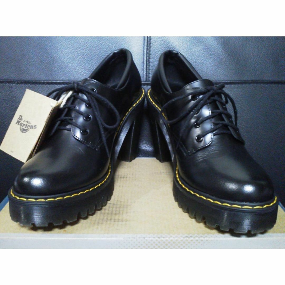 Dr.Martens(ドクターマーチン)の【極美品】Dr.Martens SALOME UK5 黒 厚底 チャンキーヒール レディースの靴/シューズ(ローファー/革靴)の商品写真