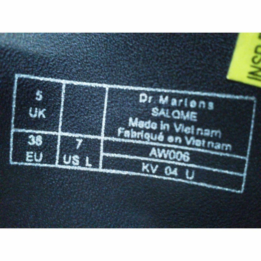 Dr.Martens(ドクターマーチン)の【極美品】Dr.Martens SALOME UK5 黒 厚底 チャンキーヒール レディースの靴/シューズ(ローファー/革靴)の商品写真