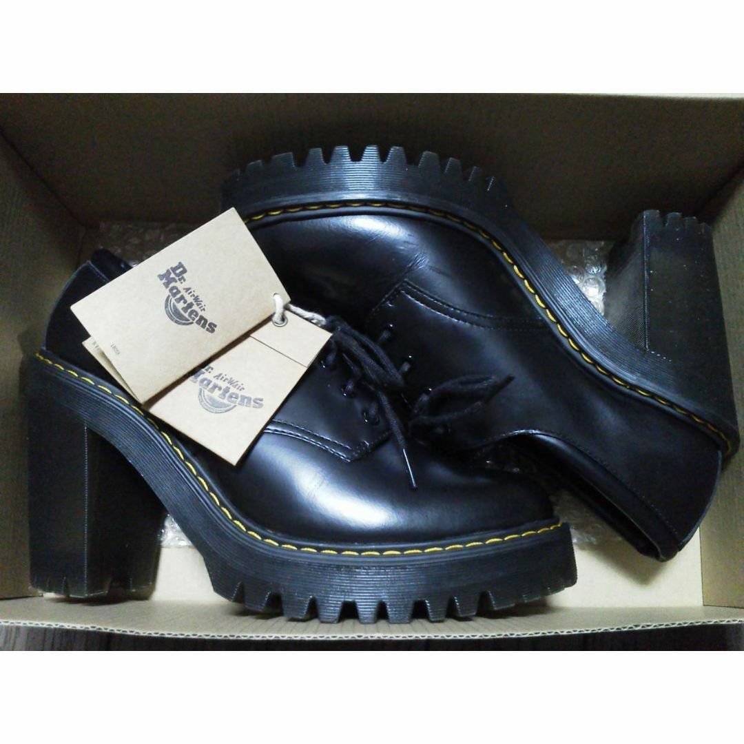 Dr.Martens(ドクターマーチン)の【極美品】Dr.Martens SALOME UK5 黒 厚底 チャンキーヒール レディースの靴/シューズ(ローファー/革靴)の商品写真