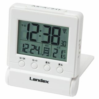【在庫処分】ランデックス(Landex) 目覚まし時計 タイムクリック 電波 デ(置時計)