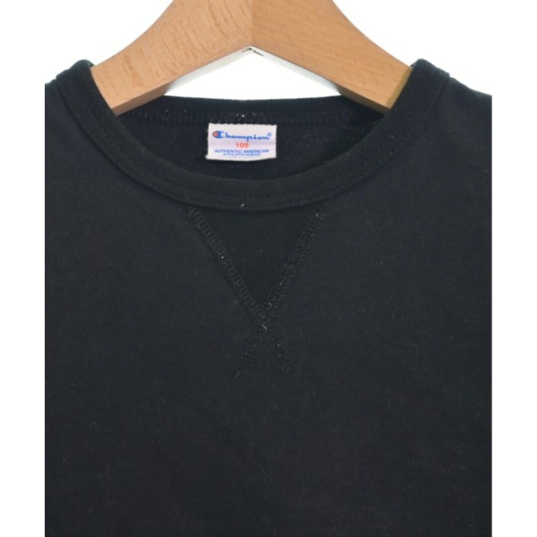 Champion(チャンピオン)のCHAMPION チャンピオン Tシャツ・カットソー 105 黒 【古着】【中古】 キッズ/ベビー/マタニティのキッズ服女の子用(90cm~)(Tシャツ/カットソー)の商品写真