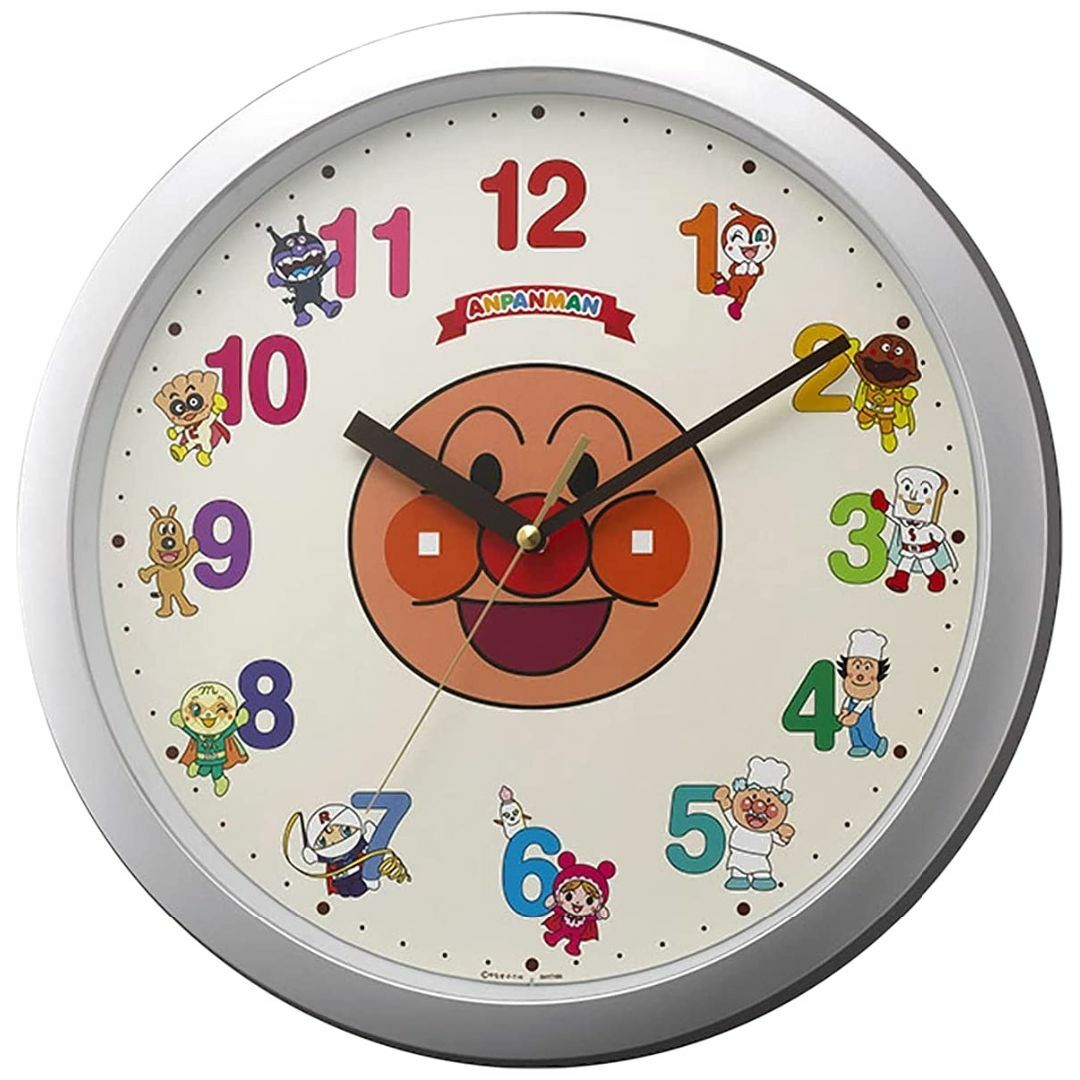 リズム(RHYTHM) それいけアンパンマン 掛け時計 キャラクター アナログ  インテリア/住まい/日用品のインテリア小物(置時計)の商品写真