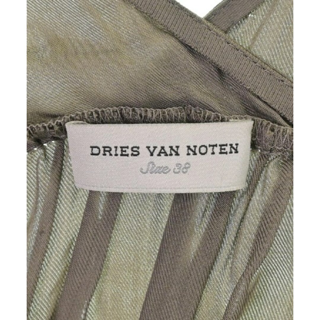 DRIES VAN NOTEN(ドリスヴァンノッテン)のDRIES VAN NOTEN ドリスヴァンノッテン ブラウス F カーキ系 【古着】【中古】 レディースのトップス(シャツ/ブラウス(長袖/七分))の商品写真