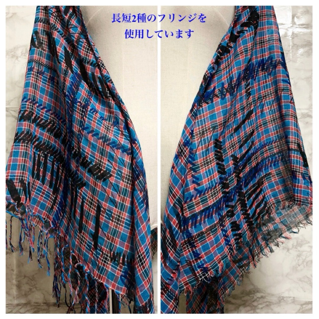 BURBERRY(バーバリー)の【新古品タグ付き 18AW】BURBERRY グラフィティチェックストール レディースのファッション小物(ストール/パシュミナ)の商品写真