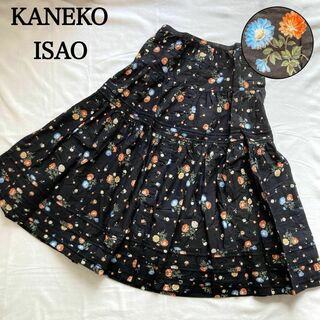 KANEKO ISAO - 極薄綿ローン素材の黒無地 段々スカート ワンダフル ...