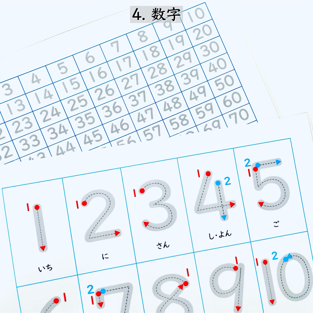 書き順練習セット なぞり書き ひらがな表 カタカナ表 入学準備