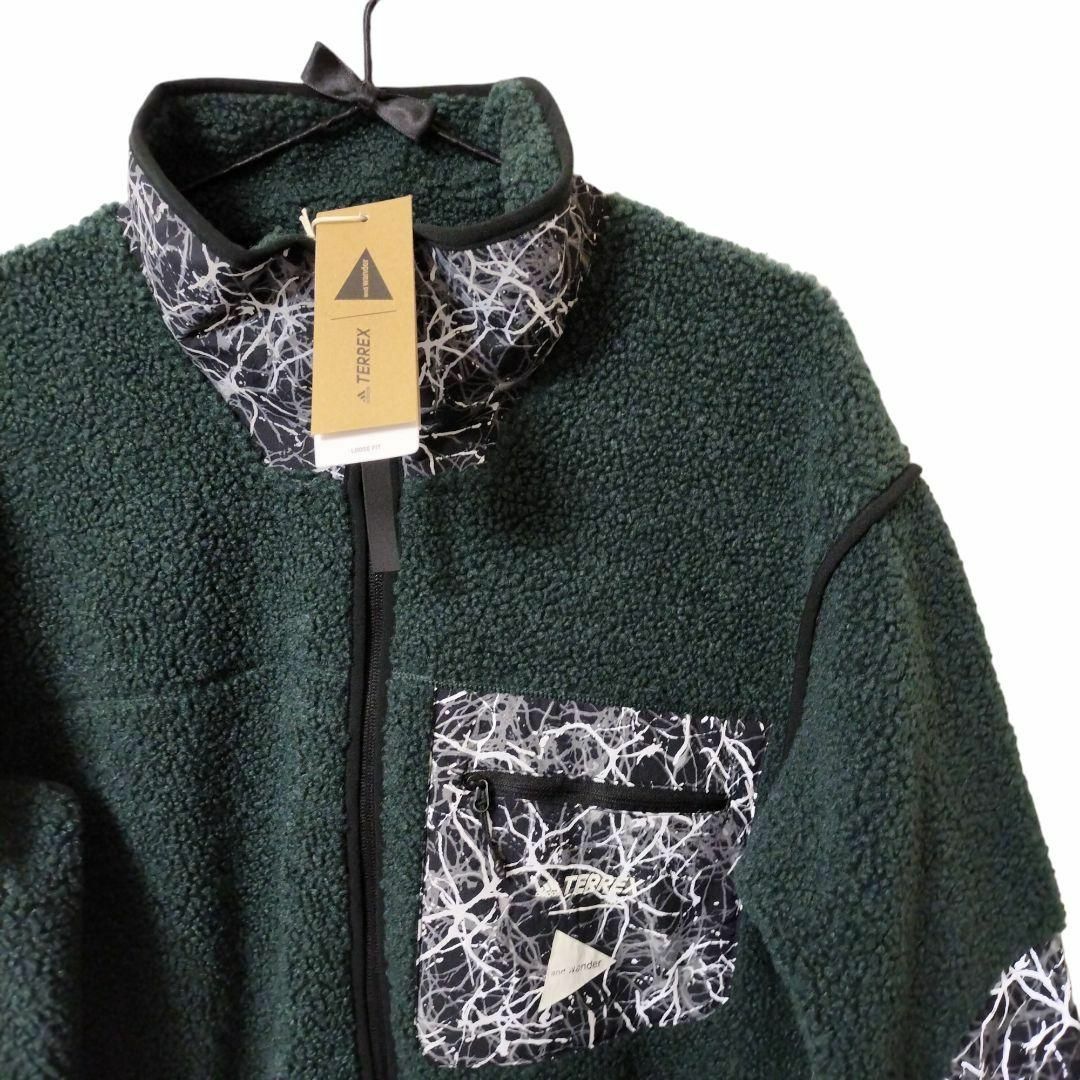 adidas(アディダス)の【新品】adidas✕and wander TERREX Fleece XL 緑 スポーツ/アウトドアのアウトドア(登山用品)の商品写真