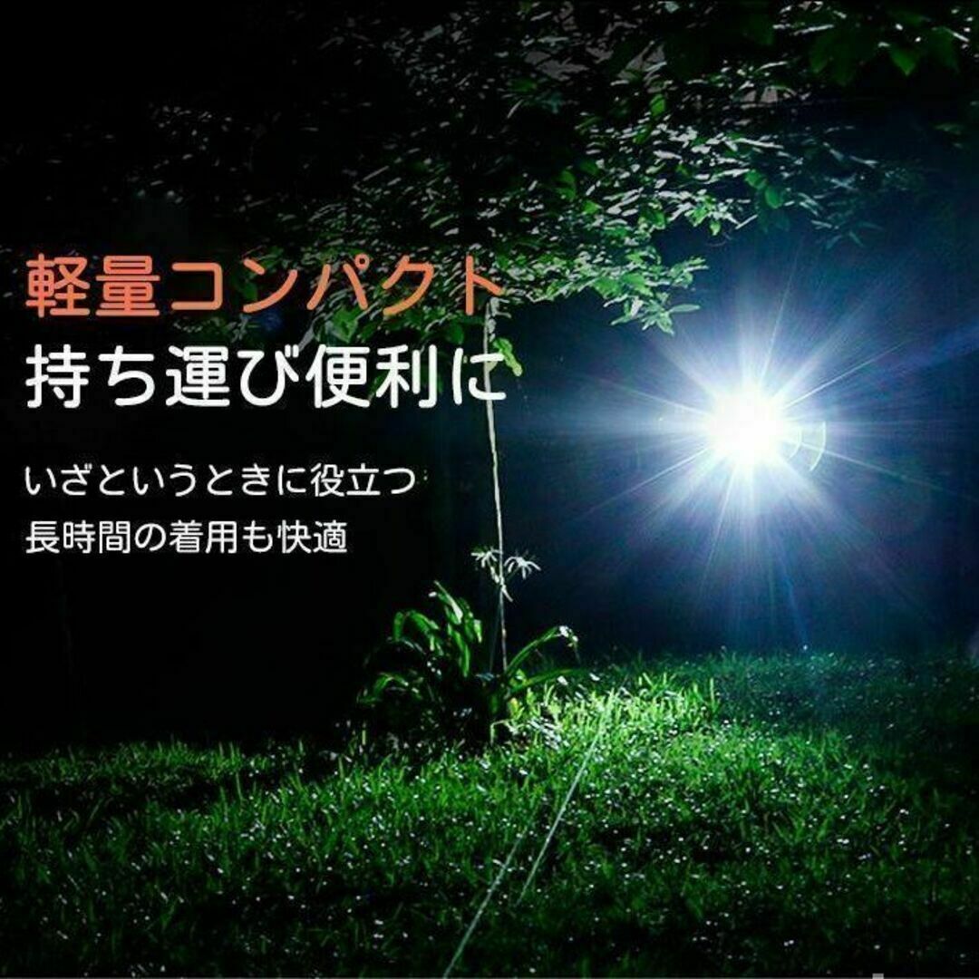 ヘッドライト LED USB充電式 センサーON/OFF機能 アウトドア 防災 スポーツ/アウトドアのアウトドア(ライト/ランタン)の商品写真