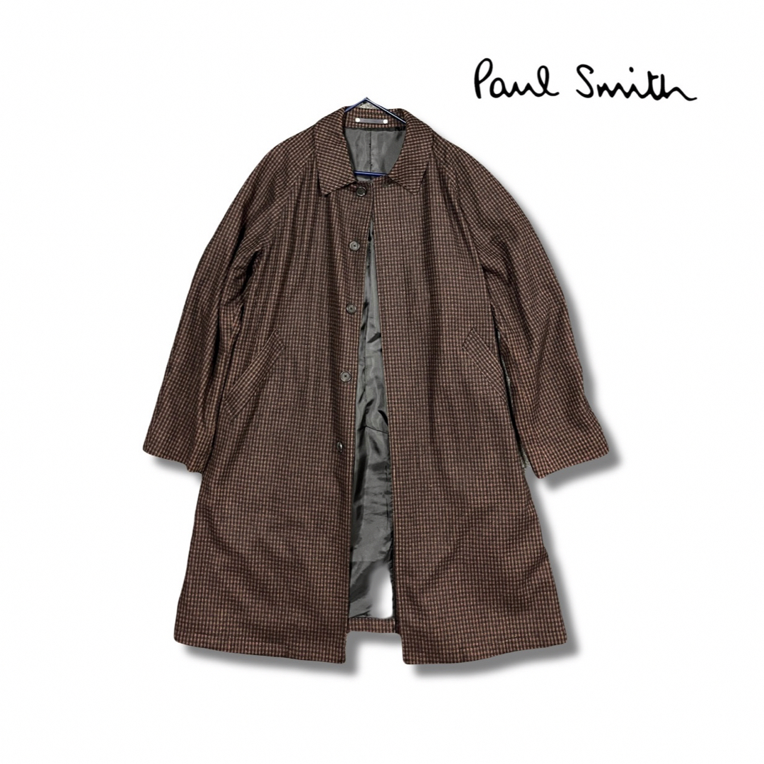 Paul Smith(ポールスミス)の【完売品】Paul Smith ポールスミス　ステンカラーコート　XL メンズのジャケット/アウター(ステンカラーコート)の商品写真