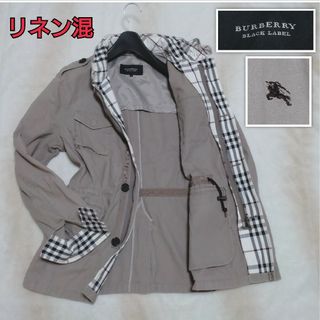 バーバリーブラックレーベル(BURBERRY BLACK LABEL)のバーバリーブラックレーベル★コットンジャケット★M★ノバチェック フード付き(ブルゾン)