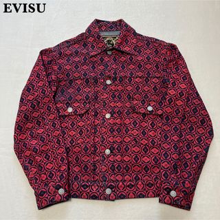 身幅52cm激レア　エヴィスビーチクロスジャケット(evisu エビス　EVIS )