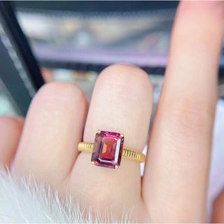 プレゼント天然トルマリン リング2.33ct k18 #