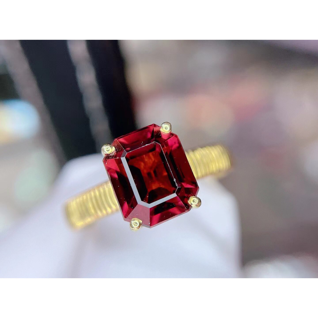 プレゼント天然トルマリン リング2.33ct k18 #