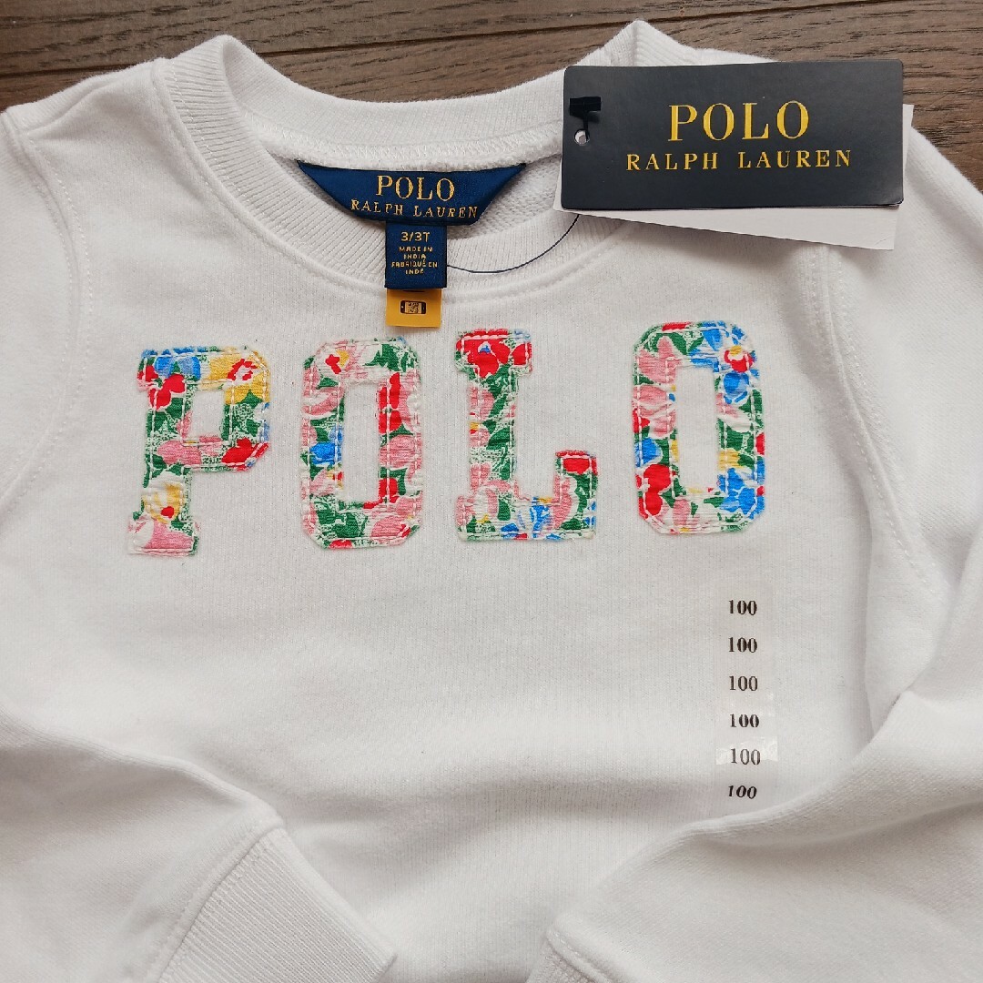 POLO RALPH LAUREN(ポロラルフローレン)のポロラルフローレンタグ付き新品未使用品トレーナー🐱最終価格‼️ キッズ/ベビー/マタニティのキッズ服女の子用(90cm~)(Tシャツ/カットソー)の商品写真