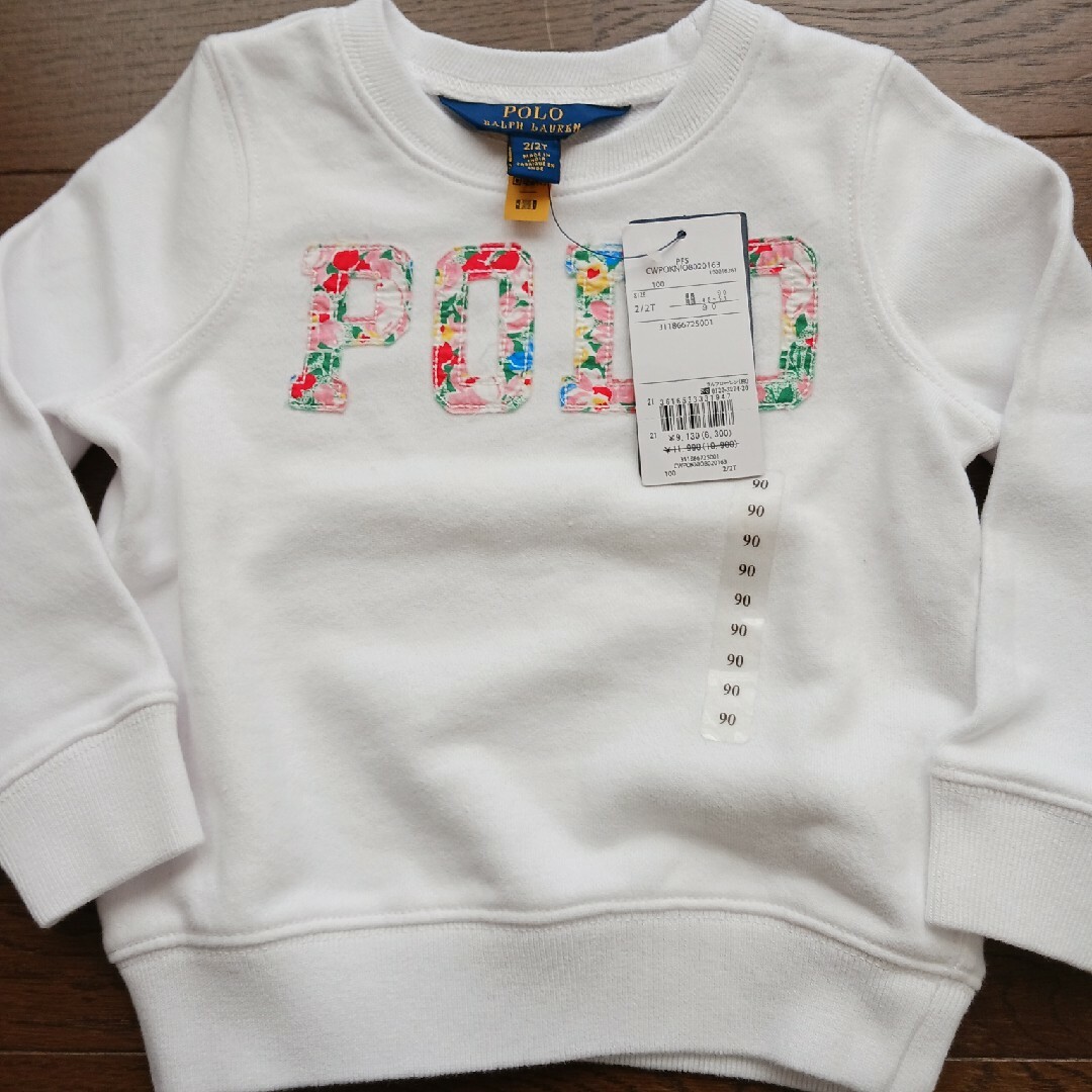 POLO RALPH LAUREN(ポロラルフローレン)のポロラルフローレンタグ付き新品未使用品トレーナー🐱 キッズ/ベビー/マタニティのキッズ服女の子用(90cm~)(Tシャツ/カットソー)の商品写真