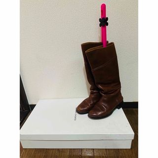 ツモリチサト(TSUMORI CHISATO)のツモリチサト　ブーツ　24cm 本革　ブラウン(ブーツ)